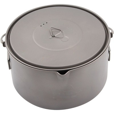 TOAKS Titanium 2000ml Outdoor Camping Cook Pot with Bail Handle POT-2000-BH