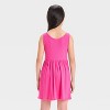 Girls' Rib Tank Dress - Cat & Jack™ Hot Pink - 2 of 3