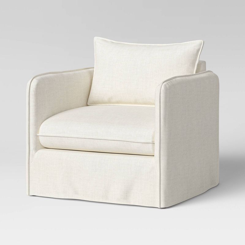 Berea Slouchy Lounge Chair with French Seams - Threshold™, 1 of 14