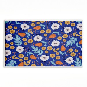Stupell Industries Welcoming Summer Blooms Printed Plush Bath Mat And Bath Rug, Design By Emily Cromwell, 18"X30" - 1 of 4