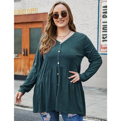 Plus Size Dress Plus Size Womens Square Neck Top
