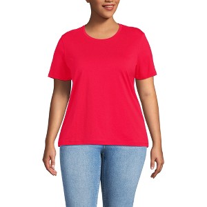 Lands' End Women's Relaxed Supima Cotton T-Shirt - 1 of 3