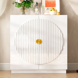 Fredees 31.5" Modern and Elegant Sideboard with Adjustable Shelves – Perfect for Kitchen, Entryway, or Living Room Storage. - 1 of 4