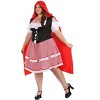 HalloweenCostumes.com Fun Costumes Plus Size Women's Knee Length Red Riding Hood Costume - 3 of 4