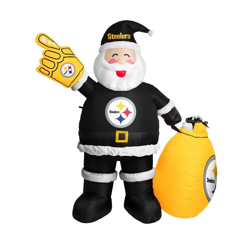 NFL Pittsburgh Steelers Inflatable Santa, 1 of 2