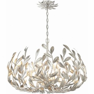 Crystorama Lighting Broche 6 - Light Chandelier in  Antique Silver - 1 of 4