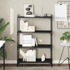 vidaXL Bookcase Storage Bookshelf Display Book Cabinet Black Engineered Wood - Black 31.5" 47.2" - 2 of 4
