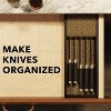 Knife Drawer Organizer Bamboo Insert Dock(Small)-SpaceAid® - 4 of 4