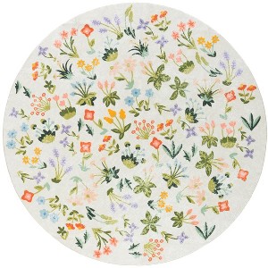 Martha Stewart Floral MSRW186  Machine Washable Skid-Resistant Power Loomed Indoor Rugs - Remove - 1 of 4
