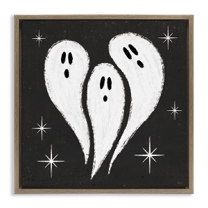 Stupell Industries Wee Bit Wicked Ghosts Floating Frame Canvas Art - 1 of 4