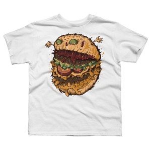 Boy's Design By Humans Monster Burger By LetterQ T-Shirt - 1 of 3