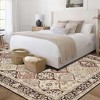 Modern Geometric Trellis Washable Area Rug - Non-Slip Low-Pile Indoor Carpet for Living Room,Bedroom,Dining Room & Office - 4 of 4