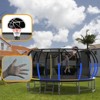 VisioGear Trampoline for Kid, Trampoline with Safety Enclosure Net, Trampoline with Basketball Hoop, Multicolored, 192"*192"*108" - 3 of 4
