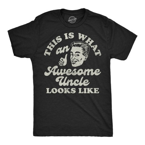 Мужские футболки Crazy Dog T-Shirts, Inc. Mens Funny T Shirts This Is What An Awesome Uncle Looks Like Sarcastic Graphic Novelty Tee for Men - Crazy Dog Men's T Shirt Gift for Uncle Black XL