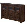 NicBex Modern Storage Buffet Cabinet Kitchen Coffee Bar Cabinet with Barn Door, and Adjustable Storage Shelf for Kitchen, Dining Room - 2 of 4