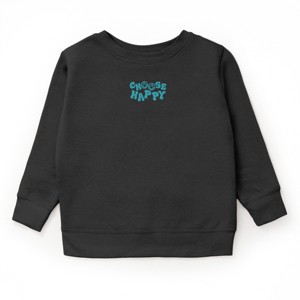 The Juniper Shop Embroidered Choose Happy Smiley Face Youth Sweatshirt - 1 of 2