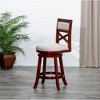 CAVINAS 24" Counter Height X-Back Chair, Swivel Stool, Bistro Chairs, Swivel Dining Chair, Fabric Seat - 2 of 4