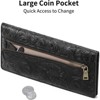 BEAFUP Leather Women Wallet RFID Slim Wallets for Women,Thin Ladies Credit Card Holder Bifold Billfold with 11 Card Slots & ID Window - 4 of 4
