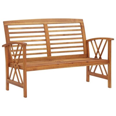 vidaXL Patio Bench, 46.9" Solid Acacia Wood