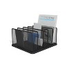 TRU RED 5 Compartment Wire Mesh File Organizer Matte Bk TR57558-CC - 2 of 4