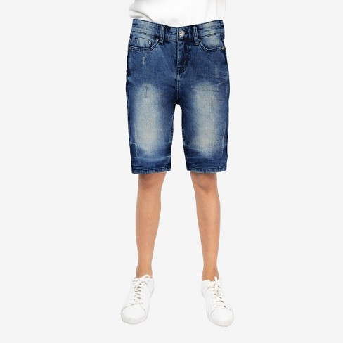 mens denim shorts target