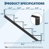 Garvee 2 Pack Steel Stair Step Riser, Metal Stair Stringer with Reinforcing Support Legs for Indoor/Outdoor Steps - 2 of 4