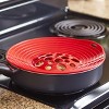 The Lakeside Collection Silicone Boil Over Spill Stopper & Splatter Screen – For 6”-10” Pots - 2 of 4