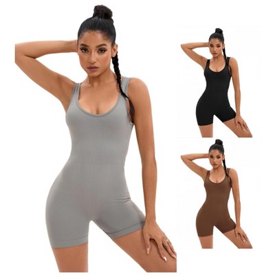 INSPIRE CHIC 3 Pcs Women's U Neck Full Hollow Back Butt Lifter Body Shaper