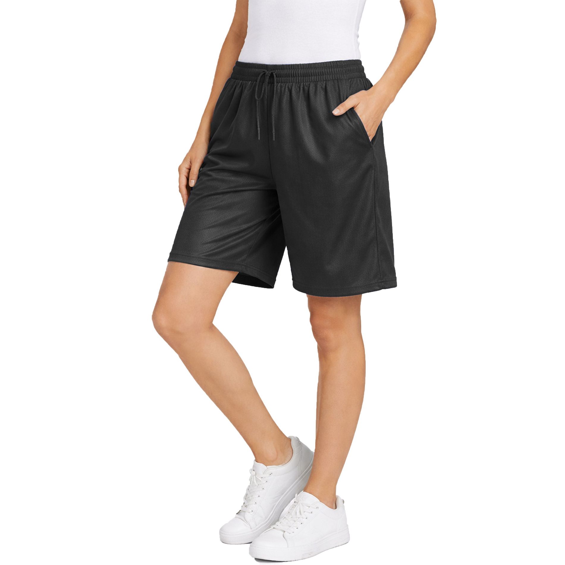 Jump Start Women's Loose Fit Moisture-Wicking Performance Dazzle Shorts