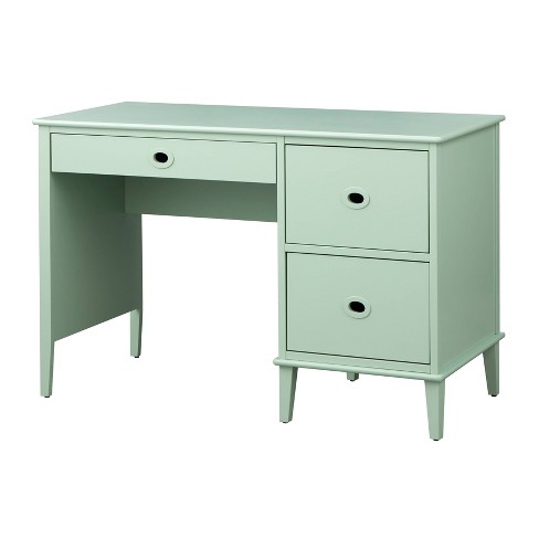 Jamie Student Writing Desk with 3 Drawers Mint Green - Buylateral