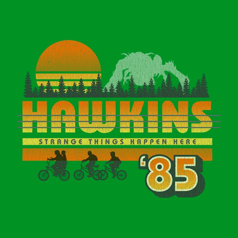 Boy's Stranger Things Retro Hawkins Bikers T-Shirt, 2 of 5