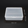 Unique Bargains Square Storage Container with Hinged Lid for Beads Craft 6 Pcs - 2 of 4