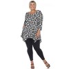 Plus Size Printed Geometric Tunic Top - White Mark - image 4 of 4