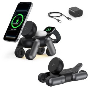 Waloo 3-in-1 Wireless Charger Robot Dog Stand for iPhone, Apple Watch & AirPods - 1 of 4