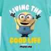 Girls' - Despicable Me Minions - Living The Good Life Fitted Short Sleeve Graphic T-Shirt - 2 of 4