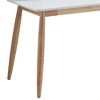 Rubber Wood Writing Desk with Hutch, Open Shelves, Rounded Angled Legs and Easy Assembly - 4 of 4