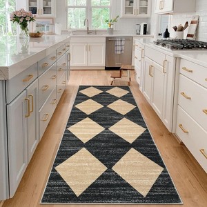 Area Rug Non-Slip Soft Ultra-Thin Carpet Stain Resistant Accent Rug for Living Room Bedroom Dining Room Office Nursery Playroom - 1 of 4