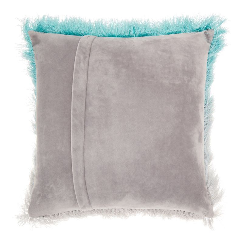 20"x20" Oversize Illusion Shag Ombre Square Throw Pillow - Mina Victory, 3 of 4