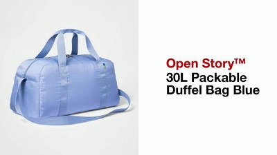 30L Packable Duffel Bag Blue - Open Story™