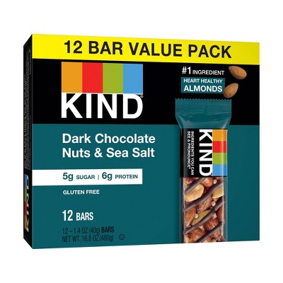 Kind Dark Chocolate Nuts & Sea Salt Nutrition Bars 12ct / 1.4oz