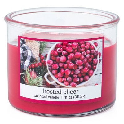 11oz Value 3-Wick Frosted Cheer Candle