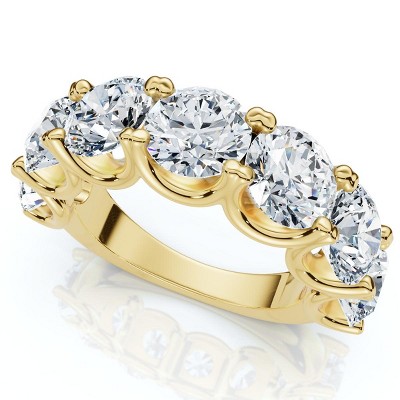 Pompeii3 6Ct TW Diamond Anniversary U Prong Wedding Ring 14k Gold Or Platinum Lab Created