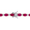 EVERLY JEWELRY | Sterling Silver 13.31 CT TGW Created Ruby and Created White Sapphire Bracelet, 7.25-inch - 4 of 4