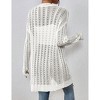 Clearlove Womens Open Front Lightweight Cardigan Sweaters Crochet Long Sleeve Cardigans Summer Boho Beach Swimsuit Cover Up. - 3 of 4