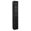 Lycvki 8-Tier Tall Narrow Decorative Bookshelf Storage Cabinet with Adjustable Shelves - image 3 of 4