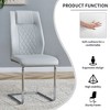 Kumasinova Modern Dining Chairs Set of 4/6,Faux Leather Upholstered Seat with Metal Legs,Stylish Side Chairs for Kitchen,Dining Room - 4 of 4