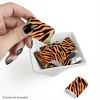 Big Dot of Happiness Tiger Print - Mini Candy Bar Wrapper Stickers - Jungle Party Small Favors - 40 Count - 2 of 4