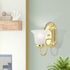 Livex Lighting Riviera 1 - Light Vanity in  Polished Brass - 4 of 4