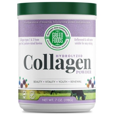 Hydrolyzed Collagen Powder by Green Foods  -  7 oz Powder