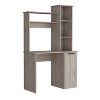 NicBex Home Office Desk 38.7" W Modern Writing Desk with 3-Layer Open Storage Bookshelves, Cabinet and Wooden Frame for Office, Study - 4 of 4